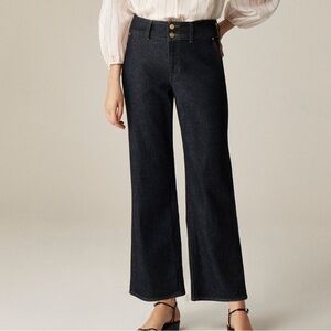 J. Crew Slim-wide Jeans with stacked Buttons.